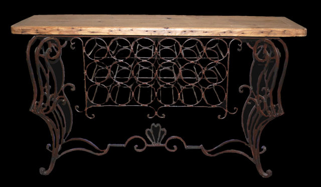 Rustic Wine Tasting Table