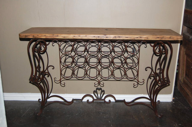 Rustic Wine Tasting Table