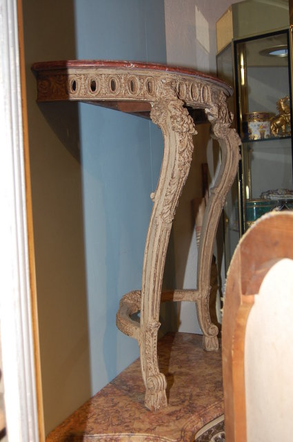 Painted Lime-Wood Console