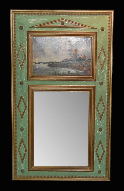 Decorative French Painted Trumeau