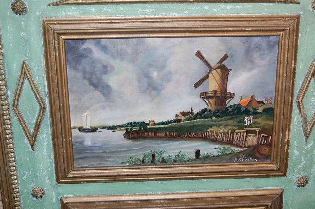 Decorative French Painted Trumeau
