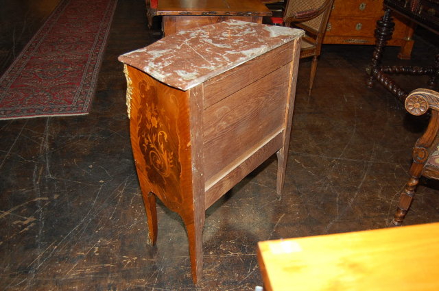 French Bombe Inlaid Commode