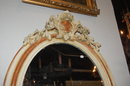 French Oval Giltwood Mirror
