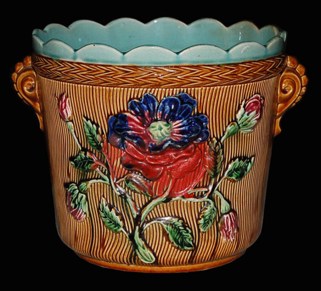 Antique French Majolica Planter