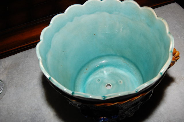 Antique French Majolica Planter