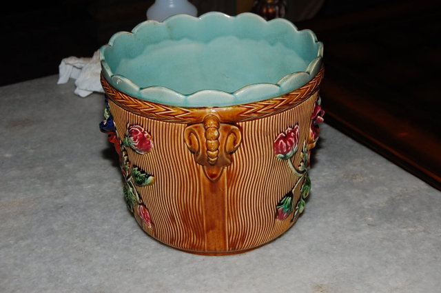 Antique French Majolica Planter