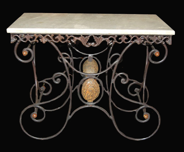 French Wrought Iron Pastry Table