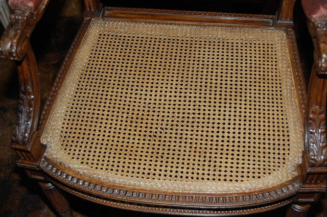 Louis XVI Caned Arm Chair