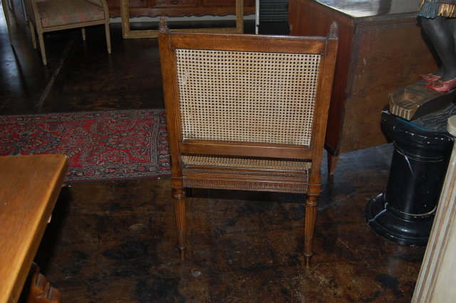 Louis XVI Caned Arm Chair