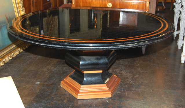 Italian Lacquered & Inlaid Table