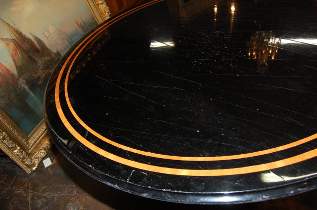 Italian Lacquered & Inlaid Table