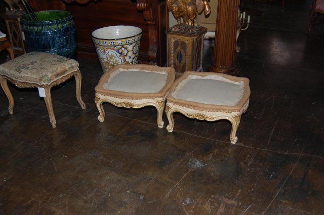 Pair of French Foot Stools