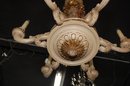 Italian Carved Wooden Chandelier