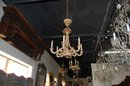 Italian Carved Wooden Chandelier