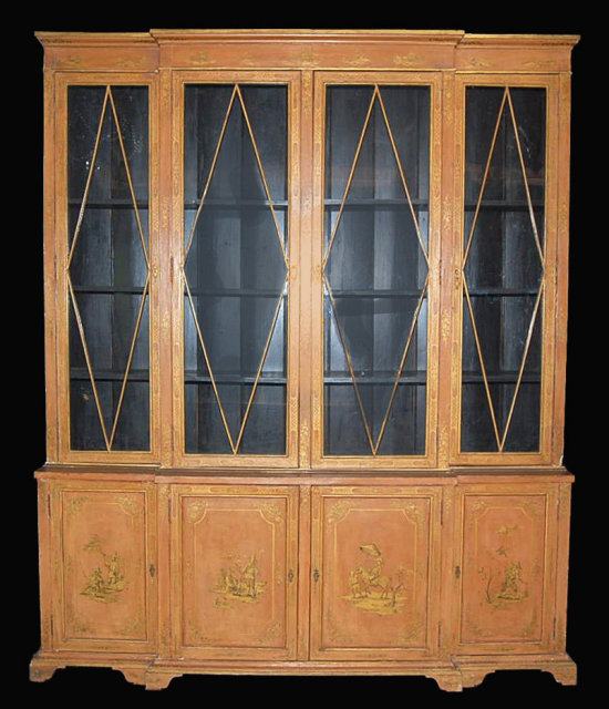 19th Century English Chinoiserie Cabinet