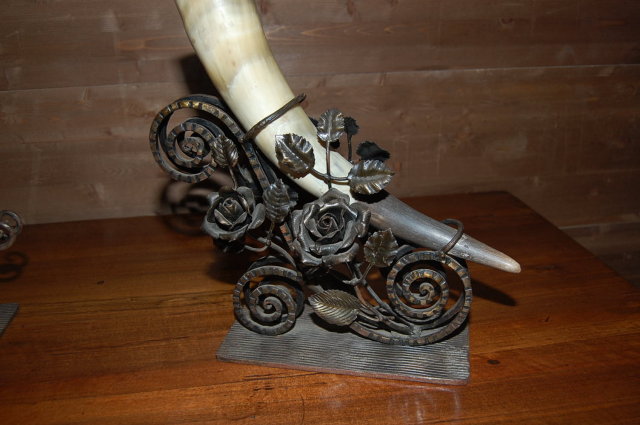 Pair of Art Deco Horn Elements