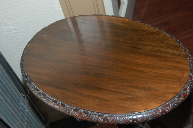 Italian Carved Mahogany Side Table