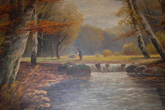 19th Century English Landscape Painting, B. Lambert