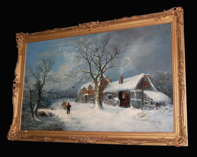 19th Century English Oil On Canvas