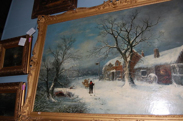 19th Century English Oil On Canvas