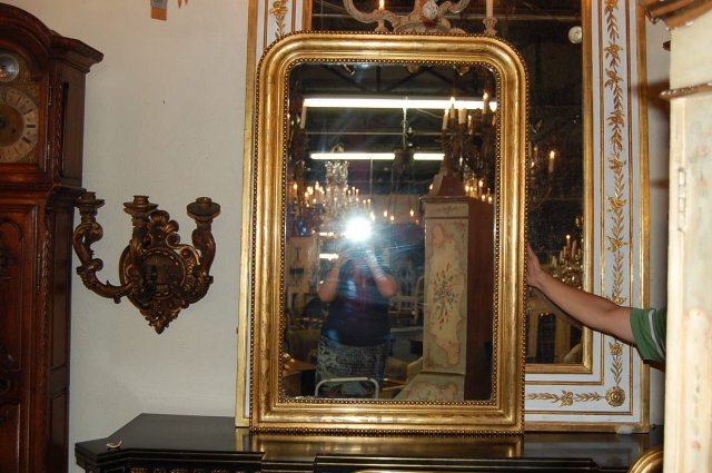 French Gilded Louis Philippe Mirror