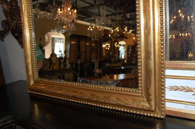 French Gilded Louis Philippe Mirror