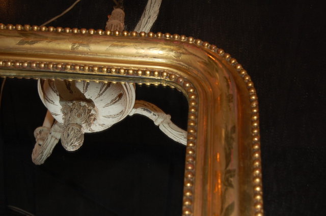 French Gilded Louis Philippe Mirror