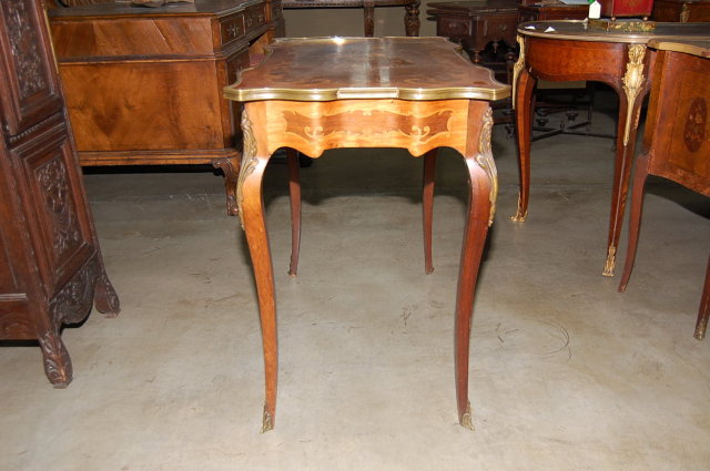 French Marquetry Inlaid Table
