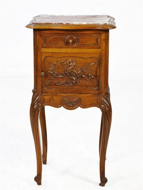 French Louis XV Walnut Stand