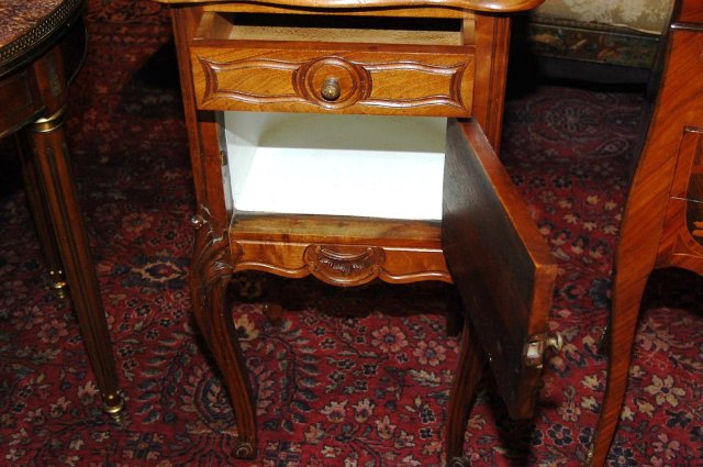 French Louis XV Walnut Stand