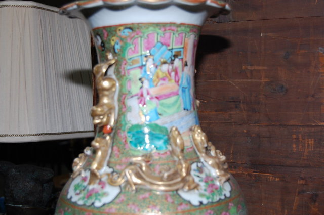 Pair of Rose Medallion Vases