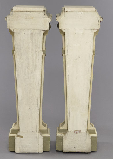 Pair Louis XVI Painted Pedestals