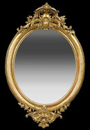 French Louis XVI Oval Mirror