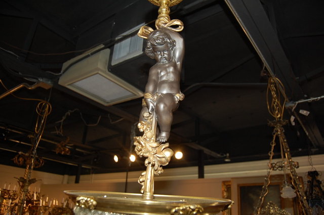 Crystal Cherub Chandelier