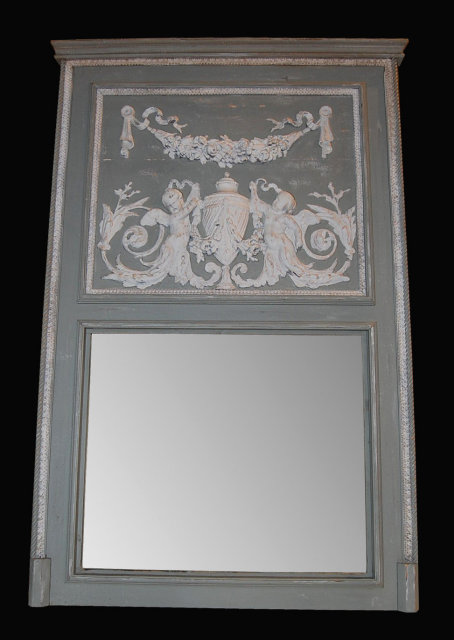 French Style Painted Trumeau