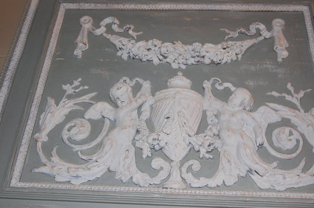 French Style Painted Trumeau