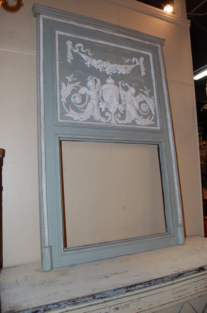 French Style Painted Trumeau