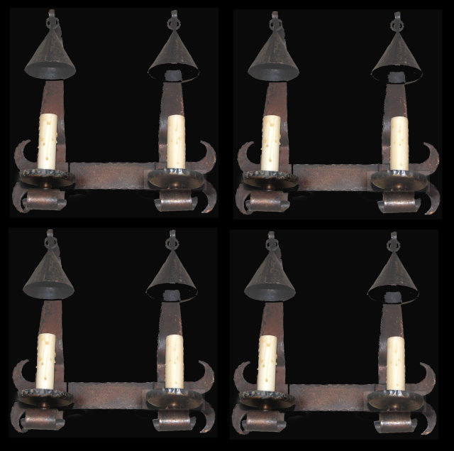 Whimsical French Iron Sconce