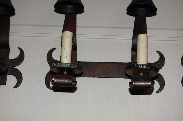 Whimsical French Iron Sconce