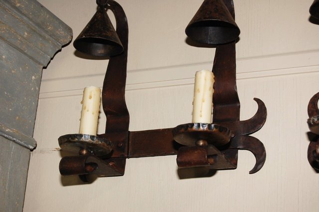 Whimsical French Iron Sconce