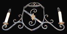 Whimsical French Iron Chandelier