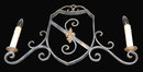 Whimsical French Iron Chandelier