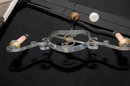 Whimsical French Iron Chandelier