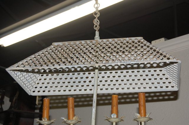 Unusual Iron Chandelier