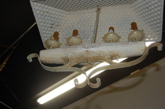 Unusual Iron Chandelier