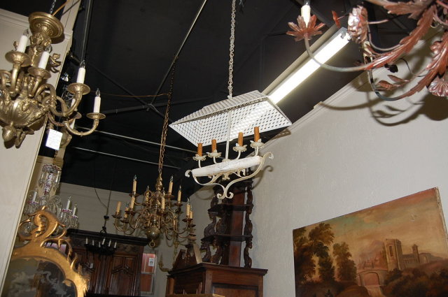 Unusual Iron Chandelier