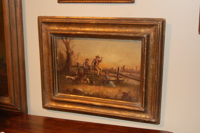 Small French Oil On Canvas