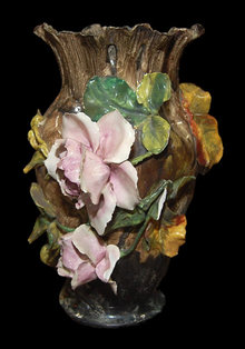 Barbotine Porcelain Vase