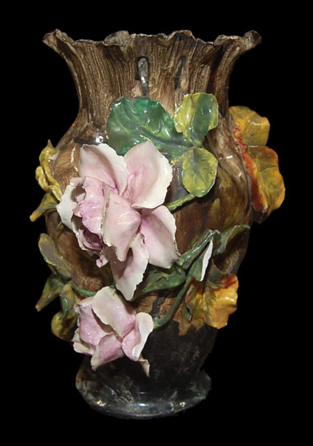 Barbotine Porcelain Vase