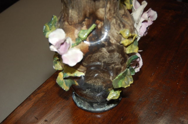 Barbotine Porcelain Vase